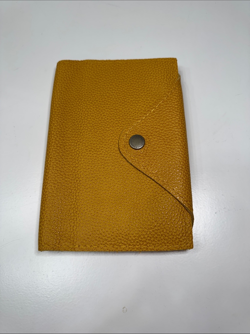 Portland Leather Mustard Pebble Leather Notebook Cover